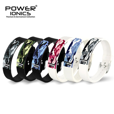 Power Ionics Titanium Ion F.I.R 3D Camo Bracelet Balance Wristband